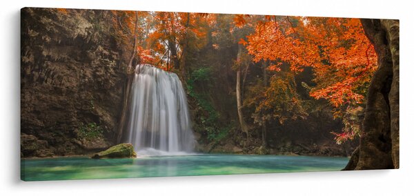 Slika - Vodopad u Tajlandu (120x50 cm)