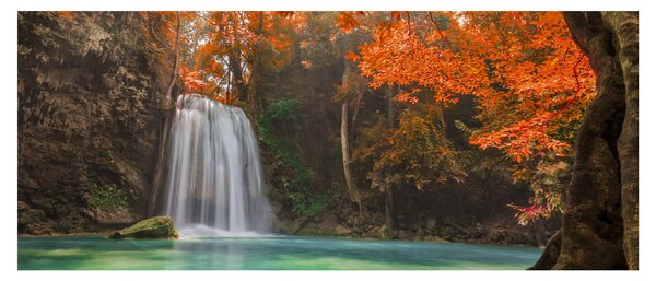 Slika - Vodopad u Tajlandu (120x50 cm)
