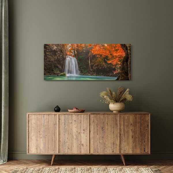 Slika - Vodopad u Tajlandu (120x50 cm)