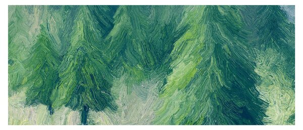 Slika - Slikane crnogorice (120x50 cm)