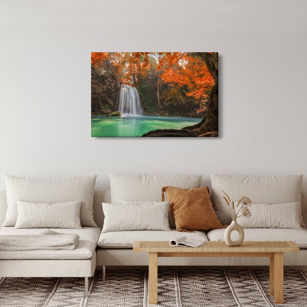 Slika - Vodopad u Tajlandu (90x60 cm)