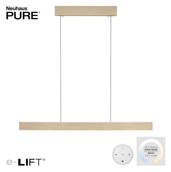 Viseće Svjetiljka PURE, PURE E-Motion, prigušiv, Zlato / mjed, Dnevna soba, Metal, Moderan