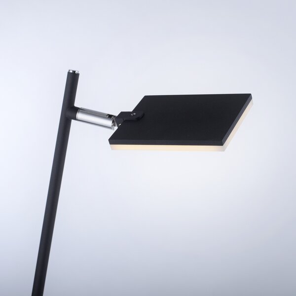 Podne Lampa PURE, Pure Mira, prigušiv, Crno, Dnevna soba, Metal, Moderan
