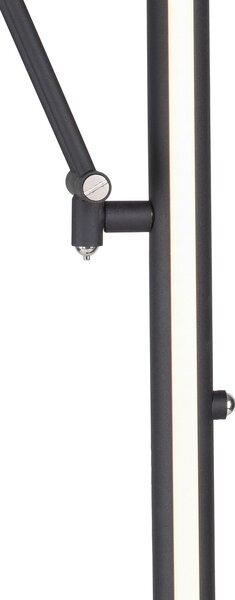 Podne Lampa PURE, PURE Mutil, prigušiv, Crno, Dnevna soba, Metal, Moderan