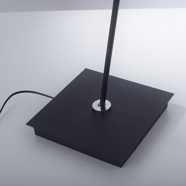 Podne Lampa PURE, Pure Mira, prigušiv, Crno, Dnevna soba, Metal, Moderan