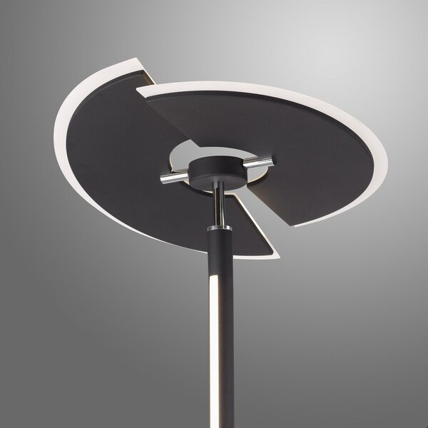 Podne Lampa PURE, PURE Mutil, prigušiv, Crno, Dnevna soba, Metal, Moderan