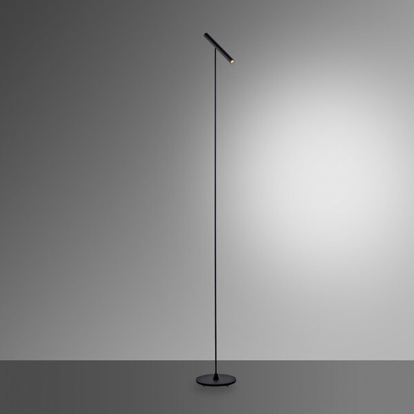 Podne Lampa PURE, Pure Tutua, prigušiv, Crno, Dnevna soba, Metal, Moderan