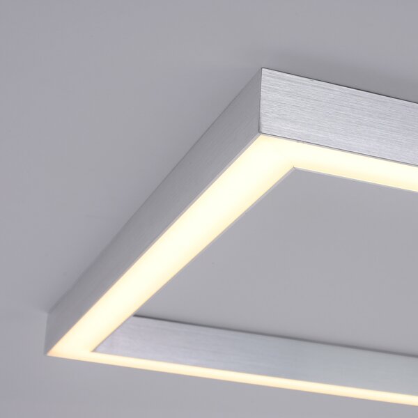 Stropne Svjetiljka PURE, PURE Lines Square, prigušiv, Metalik, Dnevna soba, Metal, Moderan