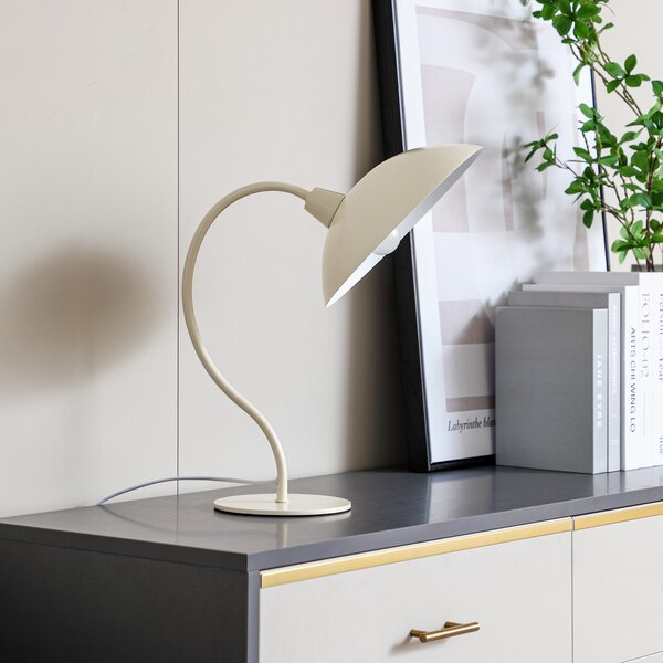 Stolne Lampa Lucande, Arvadon, Bež, Dnevna soba, Metal, Moderan