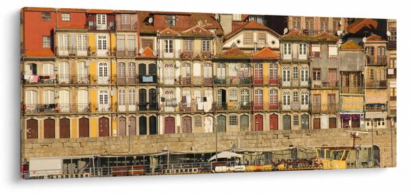 Slika - Obalna četvrt, Portugal (120x50 cm)
