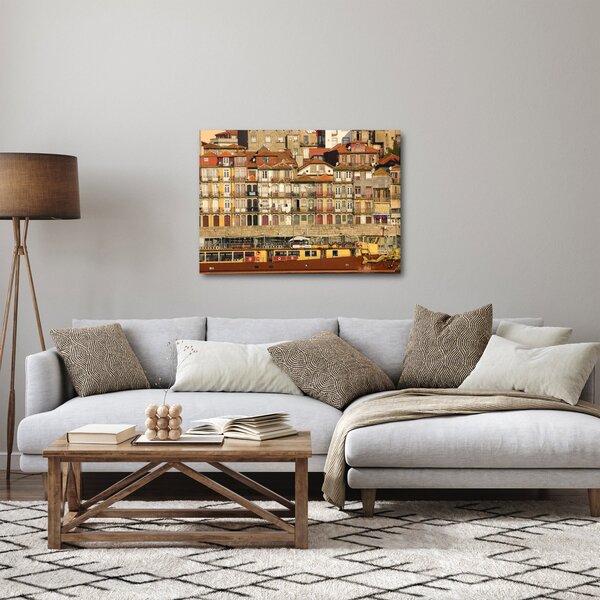 Slika - Obalna četvrt, Portugal (70x50 cm)