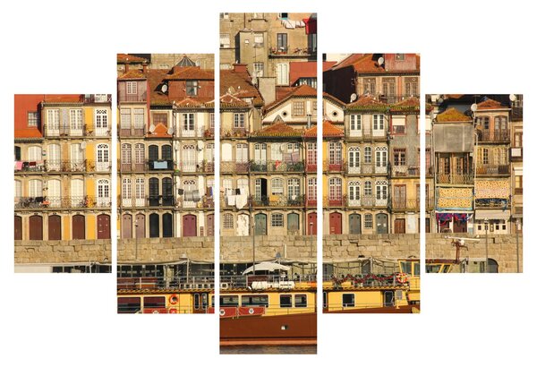 Slika - Obalna četvrt, Portugal (150x105 cm)