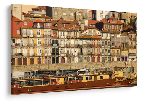 Slika - Obalna četvrt, Portugal (90x60 cm)