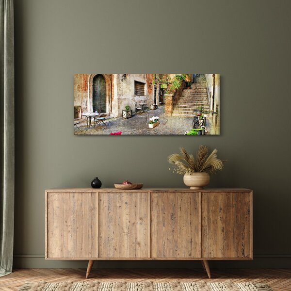 Slika - Stare ulice Rima (120x50 cm)
