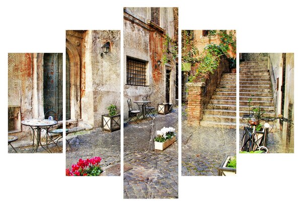 Slika - Stare ulice Rima (150x105 cm)