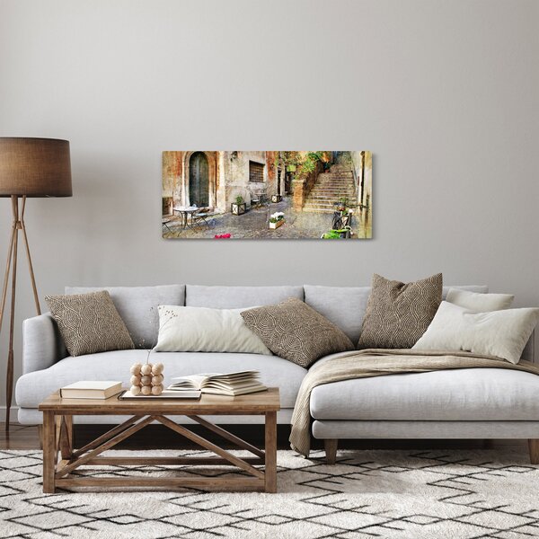 Slika - Stare ulice Rima (120x50 cm)