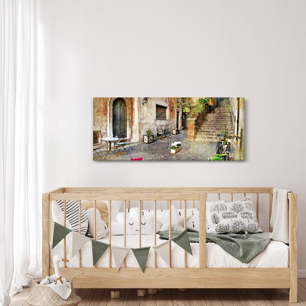 Slika - Stare ulice Rima (120x50 cm)