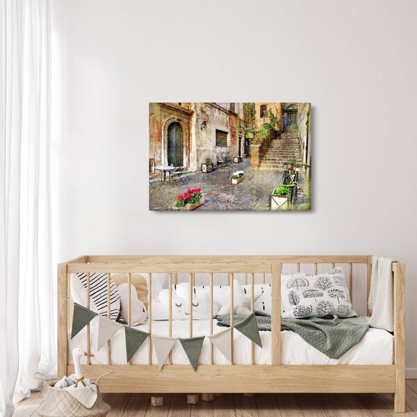 Slika - Stare ulice Rima (90x60 cm)