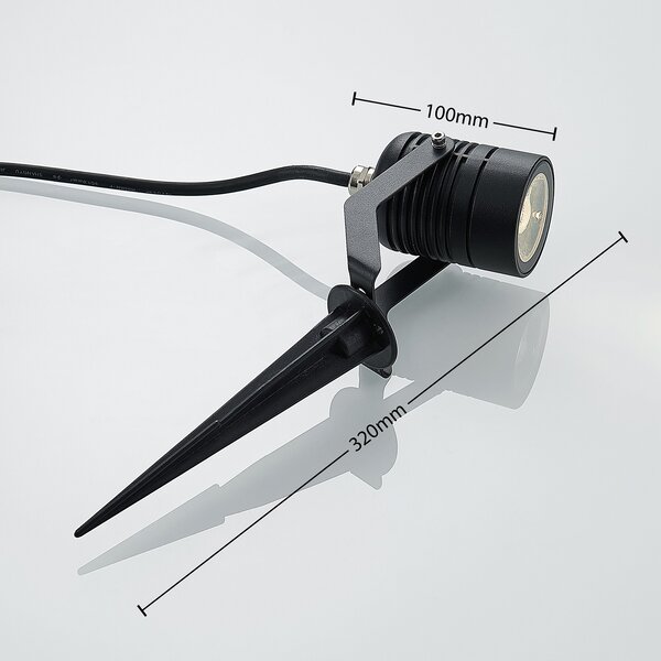 Maris LED Vanjski Reflektor w/Spike IP65 Crna - Lindby