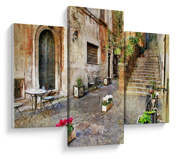 Slika - Stare ulice Rima (90x60 cm)