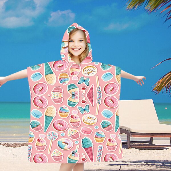 Dječje pončo SWEETIE ružičasto 60x120 cm