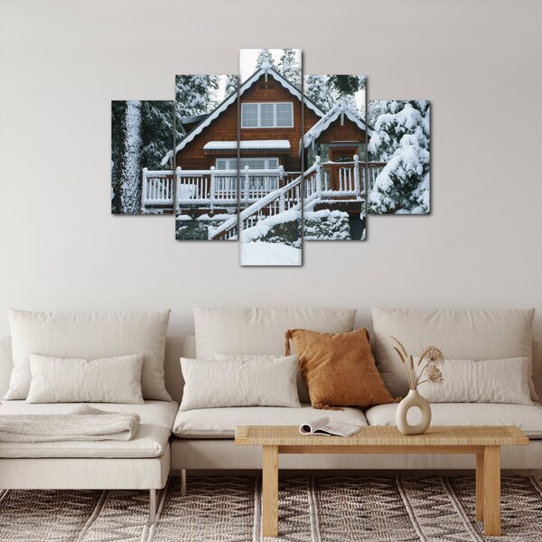Slika - Drvena vikendica (150x105 cm)