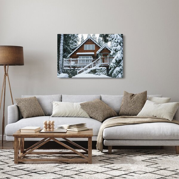 Slika - Drvena vikendica (90x60 cm)