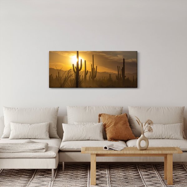 Slika - Saguaro kaktusi (120x50 cm)