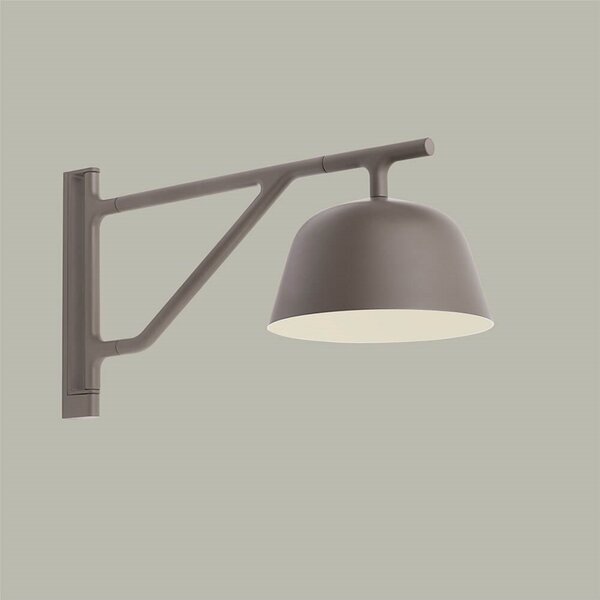 Zidne Svjetiljka Muuto, Smeđa / hrđa, Dnevna soba, Aluminij