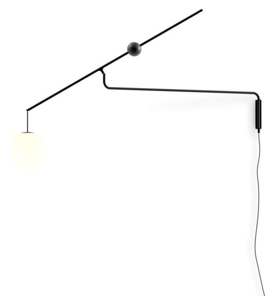 Malamata Zidna lampa Matt Crna - Luceplan
