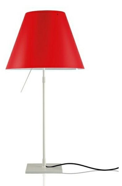Stolne Lampa Luceplan, Crvena, Dnevna soba, Aluminij