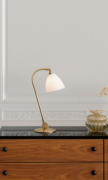 Bestlite BL2 Stolna lampa Ø16 Mesing/Porculan - GUBI