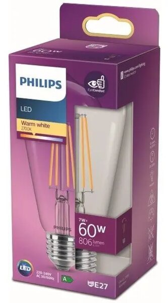 CONSUMER LED ŽARULJA classic 60W ST64 E27 WW CL ND RFSRT4 8718699763053