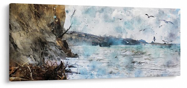 Slika - Greben, akvarel (120x50 cm)