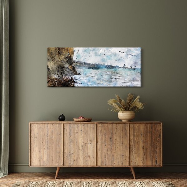 Slika - Greben, akvarel (120x50 cm)