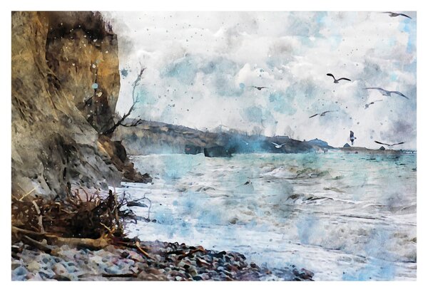 Slika - Greben, akvarel (90x60 cm)