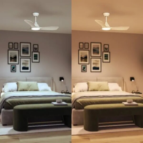Olas STROPNA VENTILATOR S PRIGUŠIVOM SVJETILJKOM 30W+24W BIJELA 8721103096005