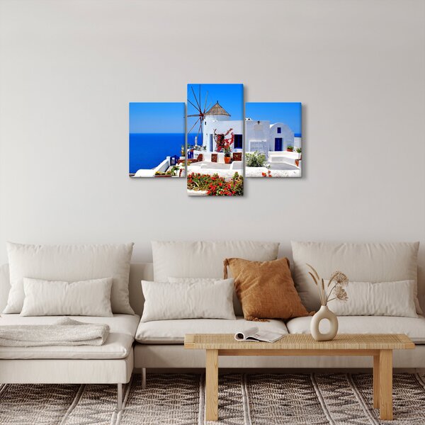 Slika - Mala kuća u Grčkoj (90x60 cm)