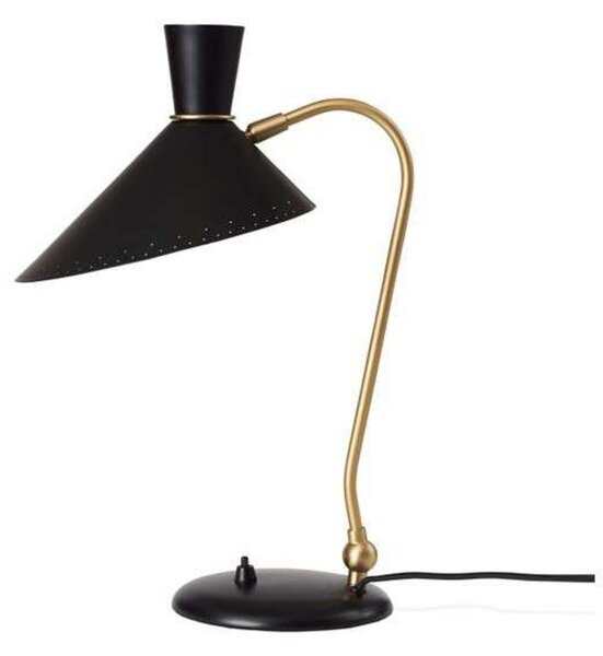 Stolne Lampa Warm Nordic, Bloom, Crno, Dnevna soba, Metal, Vintage