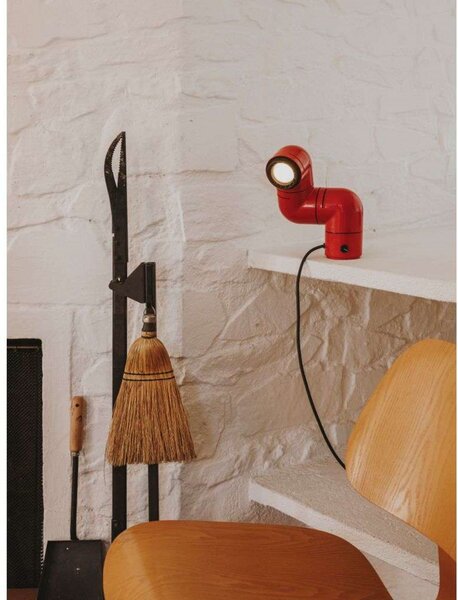 Stolne Lampa Santa & Cole, prigušiv, Crvena, Dnevna soba, Plastika