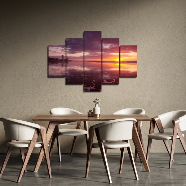 Slika - Plaža u zalasku sunca (150x105 cm)