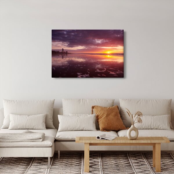 Slika - Plaža u zalasku sunca (90x60 cm)