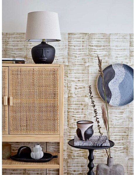 Stolne Lampa Bloomingville, Crno, Dnevna soba, Tkanina / tekstil
