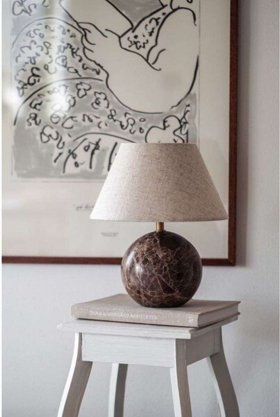Stolne Lampa Globen Lighting, Smeđa / hrđa, Dnevna soba, Tkanina / tekstil