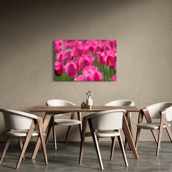 Slika - Ružičasti tulipani (90x60 cm)