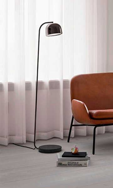 Podne Lampa Normann Copenhagen, Crno, Dnevna soba, Metal