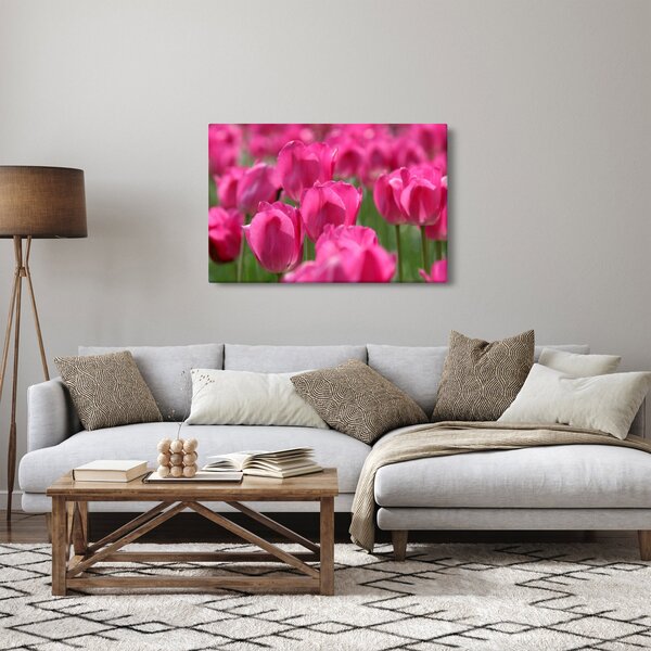 Slika - Ružičasti tulipani (90x60 cm)
