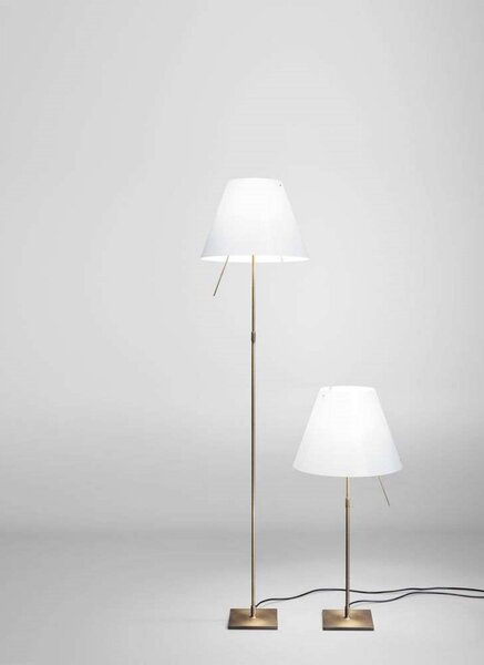 Podne Lampa Luceplan, Costanza, prigušiv, Bijela, Dnevna soba, Aluminij, Moderan