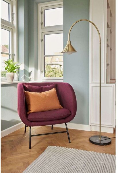 Podne Lampa Hübsch, Zlato / mjed, Dnevna soba, Metal