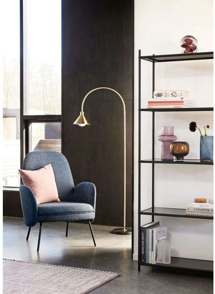 Podne Lampa Hübsch, Zlato / mjed, Dnevna soba, Metal